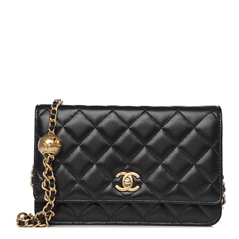 chanel wallet on chain pearl strap|chanel woc wallet.